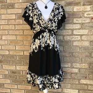 Free People boho feminine ruffled dress